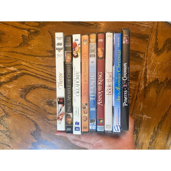 Lot Of 9 DVDs Including Titanic Pirates Of The Caribbean Sense And Sensibility B - Picture 3 of 3